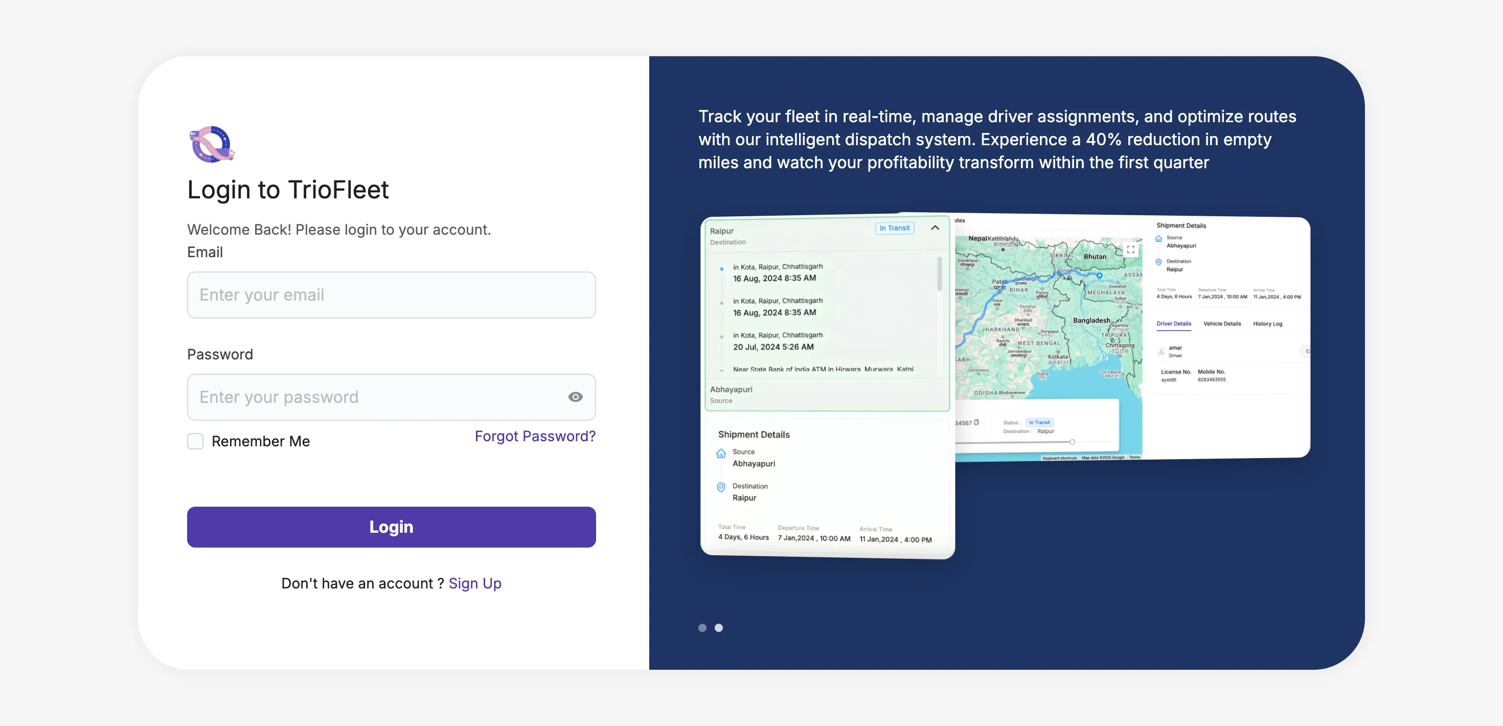 Trieon | TrioFleet Login 